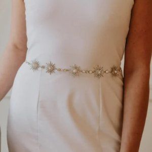 {Etsy} Celestial Crystal Bridal Sash Belt